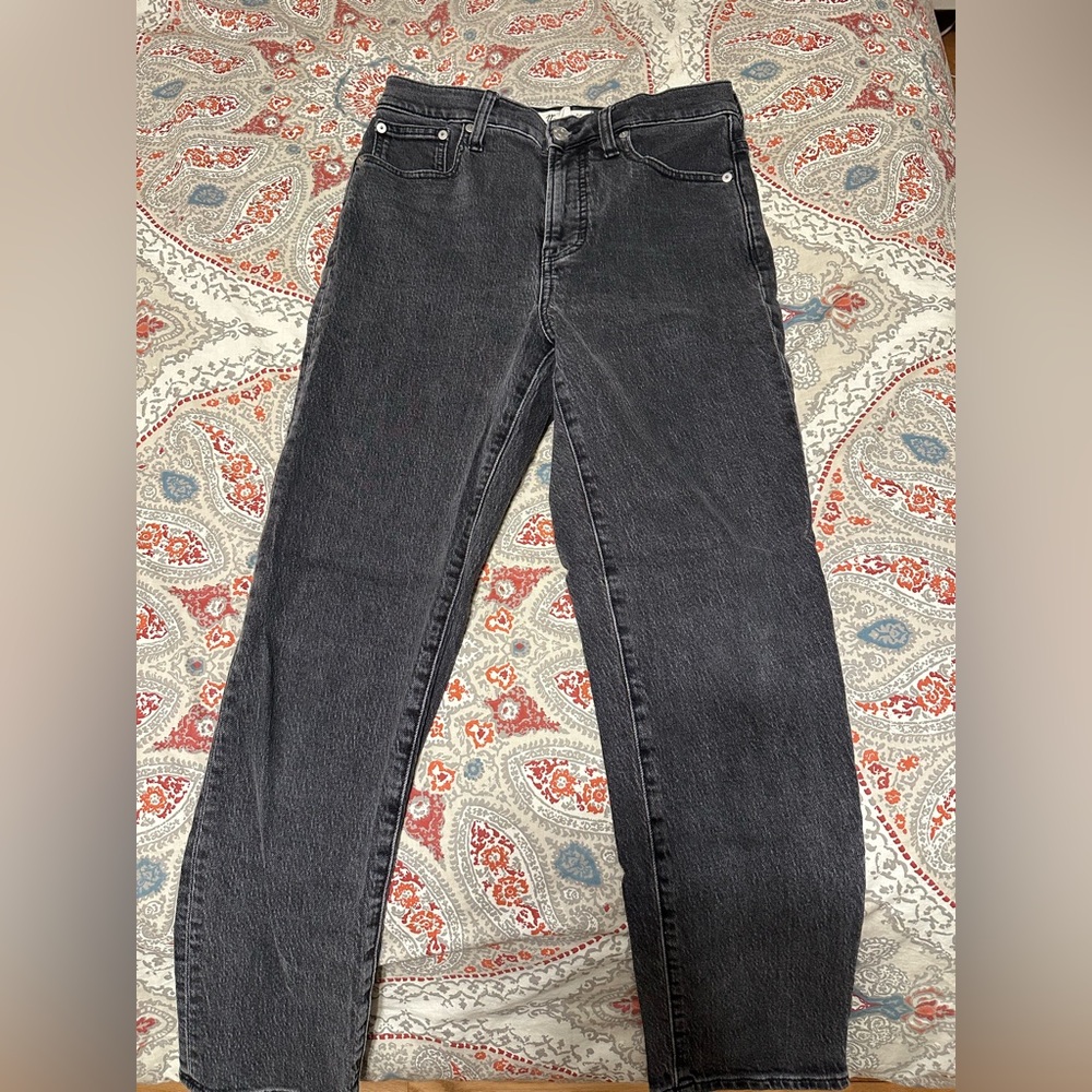 Madewell Women's Charcoal Perfect Vintage Straight Leg Jeans